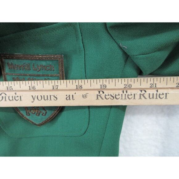 VINTAGE Merrill Lynch 1984 Bull Logo Button Blazer Sport Coat GARY SINDERBRAND - Picture 9 of 16